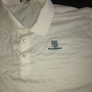 Peter Millar xxl polo with Pine Needles logo white